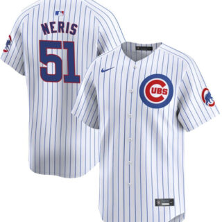 Men's Chicago Cubs #51 Héctor Neris White Flex Base Stitched Baseball Jersey