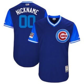 Men's Chicago Cubs Majestic Navy 2017 Players Weekend Authentic Team Custom Jersey