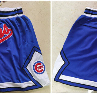 Men's Chicago Cubs Team Logo Royal Just Don Pocket Baseball Shorts
