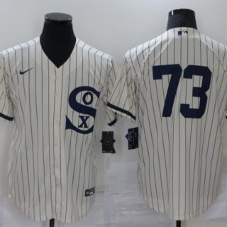 Men's Chicago White Sox #73 Yermin Mercedes 2021 Cream Field of Dreams Cool Base Stitched Nike Jersey