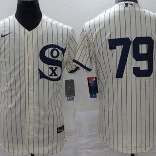 Men's Chicago White Sox #79 Jose Abreu 2021 Cream Field of Dreams Name Cool Base Stitched Nike Jersey