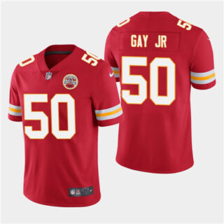 Men's Chiefs #50 Willie Gay Jr. Red Vapor Limited Jersey