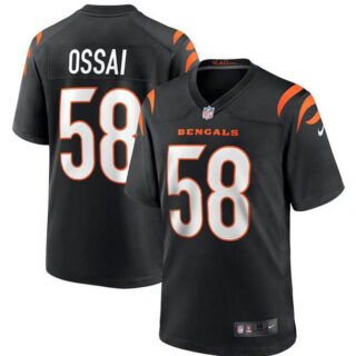 Men's Cincinnati Bengals #58 Joseph Ossai Black Stitched Game Jersey