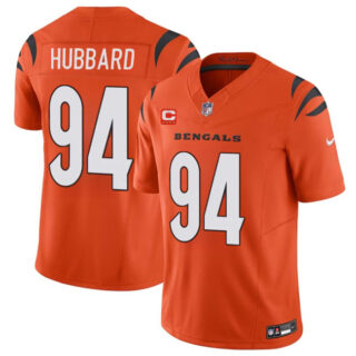Men's Cincinnati Bengals #94 Sam Hubbard Orange 2024 F.U.S.E With 4-Star C Patch Vapor Untouchable Limited Stitched Jersey