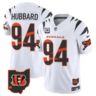 Men's Cincinnati Bengals #94 Sam Hubbard White F.U.S.E. With 2-Star C Patch Special Vapor Untouchable Limited Stitched Football Jersey