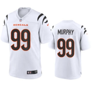 Men's Cincinnati Bengals #99 Myles Murphy White Stitched Game Jersey