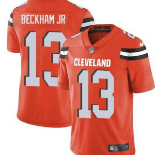Men's Cleveland Browns #13 Odell Beckham Jr Orange Limited Jersey