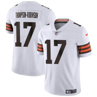 Men's Cleveland Browns #17 Dorian Thompson-Robinson White Vapor Untouchable Limited Stitched Jersey