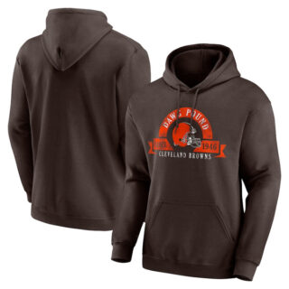 Men's Cleveland Browns Brown Pullover Hoodies