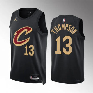 Men's Cleveland Cavaliers #13 Tristan Thompson Black Statement Edition Stitched Jersey