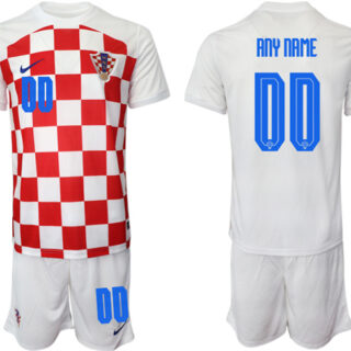 Men's Croatia Custom White Home Soccer Jersey Suit 1