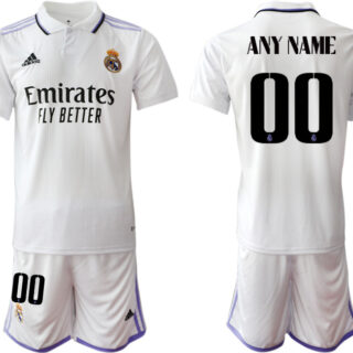 Men's Custom Real Madrid Home Jersey