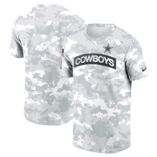 Men's Dallas Cowboys 2024 Arctic Camo Salute To Service Performance T-Shirt