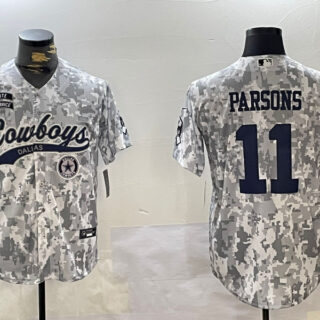 Men's Dallas Cowboys #11 2024 Arctic Camo Salute To Service Stitched Baseball Jerseys