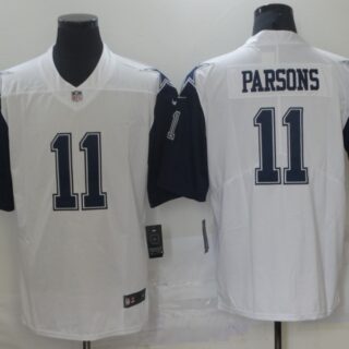 Men's Dallas Cowboys #11 Micah Parsons White 2021 Color Rush Stitched NFL Nike Limited Jersey