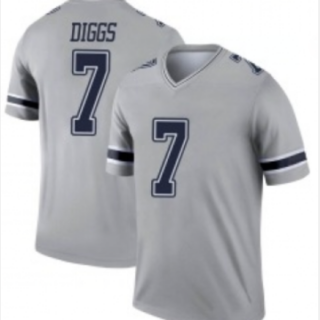 Men's Dallas Cowboys #7 Trevon Diggs Limited Gray Inverted Vapor Nike Jersey