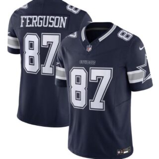 Men's Dallas Cowboys #87 Jake Ferguson Navy 2023 F.U.S.E. Vapor Untouchable Limited Stitched Football Jersey
