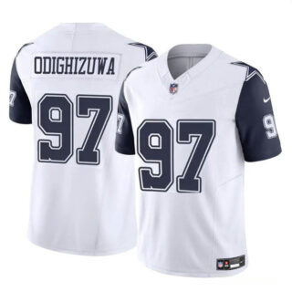 Men's Dallas Cowboys #97 Osa Odighizuwa White F.U.S.E Vapor Untouchable Limited Stitched Football Jersey