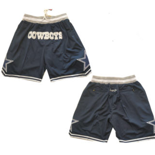 Men's Dallas Cowboys Navy Shorts(Run Small)