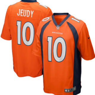Men's Denver Broncos #10 Jerry Jeudy Orange 2020 NFL Draft Vapor limited Jersey