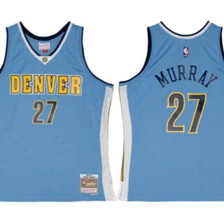 Men's Denver Nuggets #27 Jamal Murray Blue 2016-17 Mitchell & Ness Swingman Stitched Jersey