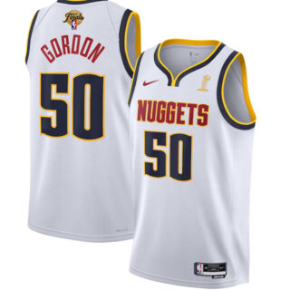 Men's Denver Nuggets #50 Aaron Gordon White 2023 Finals Association Edition Stitched Basketball Jersey