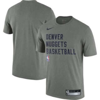 Men's Denver Nuggets Heather Gray 2023 24 Sideline Legend Performance Practice T-Shirt