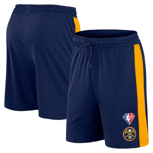 Men's Denver Nuggets Navy Yellow Shorts