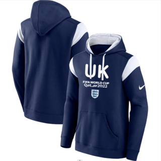 Men's England Navy 2022 FIFA World Cup Soccer Hoodie