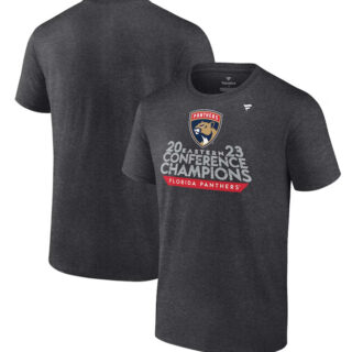Men's Florida Panthers Heather Charcoal 2023 Eastern Conference Champions Locker Room T-Shirt