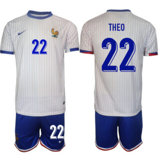 Men's France #22 Theo White 2024-25 Away Soccer Jersey