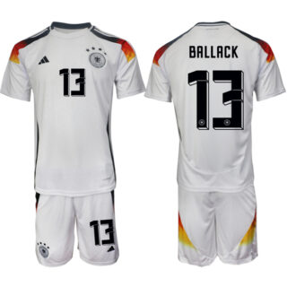 Men's Germany #13 Michael Ballack White 2024-25 Home Soccer Jersey