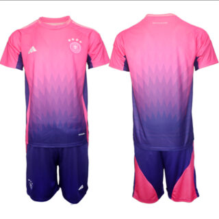 Men's Germany Custom Pink Purple 2024-25 Away Soccer Jerseys
