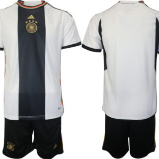 Men's Germany Custom White 2022 FIFA World Cup Home Soccer Jersey Suit