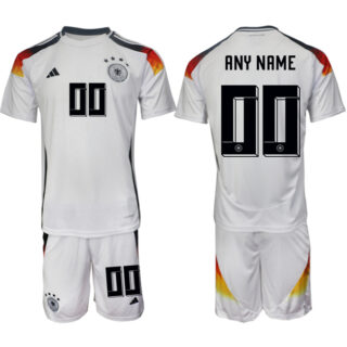 Men's Germany Custom White 2024-25 Home Soccer Jersey