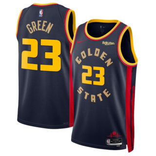 Men's Golden State Warriors #23 Draymond Green Navy 2024 25 City Edition Stitched Basketball Jersey