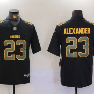 Men's Green Bay Packers #23 Jaire Alexander Black Fashion Vapor Limited Stitched Football Jerseys