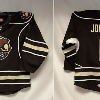 Men's Hershey Bears Custom Black Calder Cup Finals Stitched Hockey Jersey