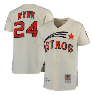 Men's Houston Astros #24 Jimmy Wynn Cream Stitched Jersey