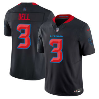 Men's Houston Texans #3 Tank Dell Navy 2024 2nd Alternate F.U.S.E Vapor Stitched Jersey