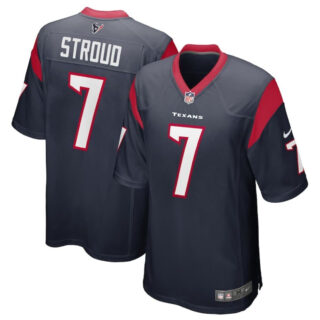 Men's Houston Texans #7 C.J. Stroud Navy Stitched Game Jersey