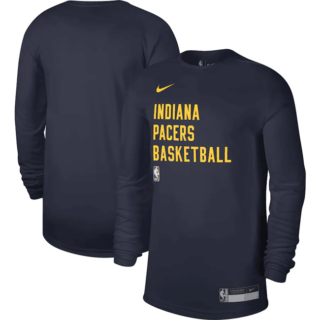 Men's Indiana Pacers Navy 2023 24 Legend On-Court Practice Long Sleeve T-Shirt