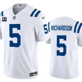 Men's Indianapolis Colts #5 Anthony Richardson White 2024 F.U.S.E. With 2-Star C Patch Vapor Limited Stitched Football Jersey