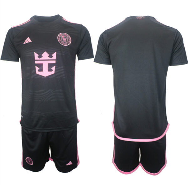 Men's Inter Miami CF Blank 2024-25 Black Away Soccer Jersey