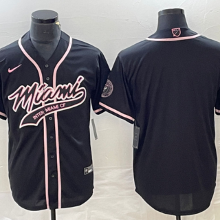 Men's Inter Miami CF Blank Black Cool Base Stitched Jersey