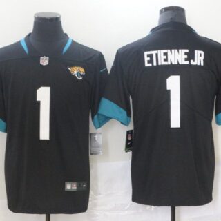 Men's Jacksonville Jaguars #1 Travis Etienne Jr Black 2021 Vapor Untouchable Stitched NFL Nike Limited Jersey