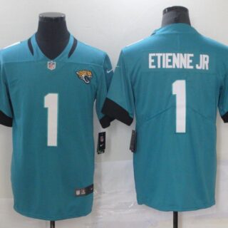 Men's Jacksonville Jaguars #1 Travis Etienne Jr Blue 2021 Vapor Untouchable Stitched NFL Nike Limited Jersey