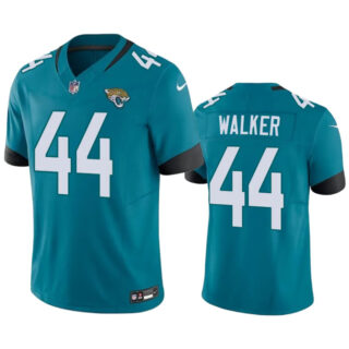 Men's Jacksonville Jaguars #44 Travon Walker Teal 2023 F.U.S.E Vapor Untouchable Limited Stitched Jersey