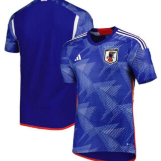 Men's Japan Custom Blue Home Soccer Jersey
