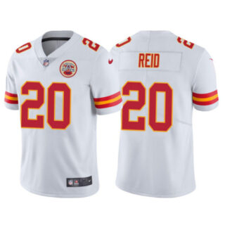 Men's Kansas City Chiefs #20 Justin Reid White Vapor Untouchable Limited Stitched Jersey